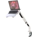 FlexiSpot Ergonomic Gas Spring Laptop Stand Riser - Support 10.1"-17.3" Notebook - Aluminum Arm - White - Max Load 3-12 KG - Clamp Or Grommet Installation - 5 Years Warranty