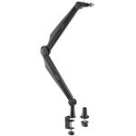 KONIC KMA-21B Armoured Microphone Arm Stand Desktop Mount - Included 3/8" or 5/8" Adaptors