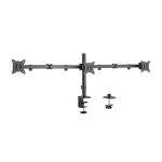 KONIC 17"-27" Eco Triple Monitor Stand - Steel Articulating Arm - Weight Capacity 2-9kg - VESA 100x100 75x75