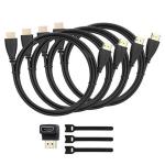 Perlesmith PG4PHK1 HDMI Cable - 4 Piece Set High Speed