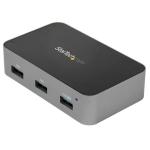 StarTech HB31C4AS 4 Port USB C Hub with Power Adapter - USB 3.1/3.2 Gen 2 (10Gbps) - USB Type C to 4x USB-A - Self Powered Desktop USB Hub with Fast Charging Port (BC 1.2) - Desk Mountable