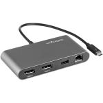 StarTech.com Thunderbolt 3 Dual 4K Mobile Dock, No Power Delivery, DP x2, USB 3.2 X1, RJ45 x1