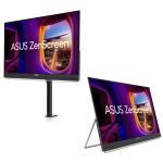 ASUS ZenScreen MB27ACF 27" QHD Portable Monitor with C-Clamp Stand 2560x1440 - HDMI - USB-C - USB-C 70W PD - Speakers - 75x75 VESA