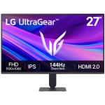 LG 27G411A-B 27" FHD 144Hz Monitor -  1920x1080 - IPS Panel ,  1ms  - HDMI - DP 1.4  - HDR10 - Nvidia G-Sync Compatible ,  Tilt Adjustable - 100x100 VESA