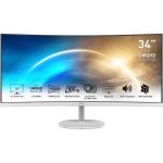 MSI Pro MP341CQW 34" Ultrawide Curved Business Monitor - White 3440x1440 - DisplayPort - HDMI - 1500R - Speakers - 100x100 VESA