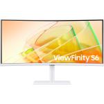 Samsung ViewFinity S65TC 34" Curved 1000R Thunderbolt4 Ultrawide Monitor - White 3440x1440 - DisplayPort - HDMI - Thunderbolt4 - RJ45 - USB 3.0 Hub - KVM Switch - Speaker - Height / Swivel / Tilt - 100x100 VESA