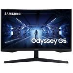 Samsung Odyssey G5 27" QHD 144Hz Curved Gaming Monitor 2560x1440 - 1ms - DisplayPort - HDMI - AMD FreeSync Premium - Flicker Free - 1000R - HDR10 - Tilt Adjustable - 75x75 VESA