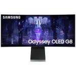 Samsung Odyssey OLED G8 34" Ultrawide 175Hz Curved Gaming Monitor 3440x1440 - 0.1ms - MicroHDMI - MiniDP - 2x USB-C - AMD FreeSync Premium - Wireless Display - Smart TV Experience - Cloud Gaming on Demand - AC WiFi + Bluetooth 5.2 - Height