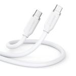 Alogic Elements ELSI5U2CCWH1 USB 2.0 USB-C Cable - 1m Silicone - Up to 5A - Up to 240W