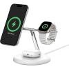Belkin BoostCharge Pro 3-in-1 Magnetic Wireless Charging Stand with Qi2 15W - White Belkin BoostCharge Pro 3-in-1 Magnetic Wireless Charging Stand with Qi2 15W - White