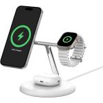 Belkin BoostCharge Pro 3-in-1 Magnetic Wireless Charging Stand with Qi2 15W - White