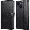 iPhone 14/13 Flip Wallet Case - Black 3 Card Slots - Cash Compartment - Magnetic Clip iPhone 14/13 Flip Wallet Case - Black 3 Card Slots - Cash Compartment - Magnetic Clip