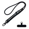 7mm Adjustable Mobile Phone Lanyard - Black Detachable Nylon Crossbody Lanyard (Phone Case Sold Separately) 7mm Adjustable Mobile Phone Lanyard - Black Detachable Nylon Crossbody Lanyard (Phone Case Sold Separately)