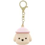 Silicone Protective Key Ring Case for Airtag - White Teddy Lightweight