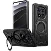 Xiaomi Redmi Note 14 Pro 5G/Redmi Note 14 Pro+ (2025) Rugged Kickstand Case - Black Xiaomi Redmi Note 14 Pro 5G/Redmi Note 14 Pro+ (2025) Rugged Kickstand Case - Black