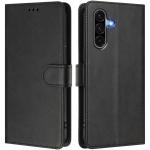Galaxy A36 5G (2025) Flip Wallet Case - Black 3 Card Slots - Cash Compartment - Magnetic Clip