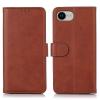 iPhone 16e (2025) Flip Wallet Case - Brown 3 Card Slots - Cash Compartment - Magnetic Clip iPhone 16e (2025) Flip Wallet Case - Brown 3 Card Slots - Cash Compartment - Magnetic Clip