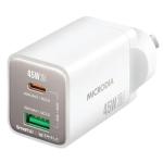MICRODIA SMARTCUBE NANO 45W DUAL PORT GAN WALL CHARGER - WHITE