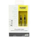 PUDNEY P1221K Stereo Audio 3.5mm to 3.5mm Cable - 1m - Black PVC