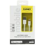 PUDNEY P1101 USB A PLUG TO LIGHTNING PLUG 1 METRE WHITE