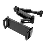 Promate TRIPMOUNT.BLK  Car Seat Phone Mount Holder for 4" to 11" Devices. Multi Angle Rotation, Multi Positoning Arm. Includes Headrest Clamp & Silicone Pads.