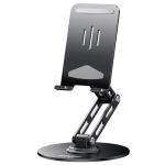 RockRose Anyview Flex Desktop Phone Holder - 360° Rototable & Foldable - Silver Color