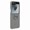 Samsung Galaxy Z Flip7 FE/Flip6 Silicone Case with Ring Grey Samsung Galaxy Z Flip7 FE/Flip6 Silicone Case with Ring Grey