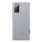 Samsung Galaxy Note20 Kvadrat Cover - Gray, stunning contemporary textiles, slim profile