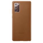 Samsung Galaxy Note20 Premium Leather Cover - Brown, slim profile, soft & high-quality leather, stylish