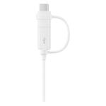 Samsung 2 in 1 Data Cable White, USB Type-C & Micro USB, 1.5m