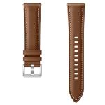 Samsung 20mm Leather Strap Brown, Compatible with Galaxy Watch4 series, Watch3 41mm, Galaxy Watch 42mm, Galaxy Watch Active/Active 2