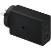 Samsung 65W PD Fast Charging Trio Wall Charger - Black, Three output (USB-C PD x 2 & USB-A) Super Fast Charge Galaxy S25/S24 / Fold6 / Flip6 / S23 / S22 / Galaxy A Series - Supports iPhone PD Fast Charging Samsung 65W PD Fast Charging Trio Wall Charger - Black, Three output (USB-C PD x 2 & USB-A) Super Fast Charge Galaxy S25/S24 / Fold6 / Flip6 / S23 / S22 / Galaxy A Series - Supports iPhone PD Fast Charging