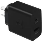 Samsung 35W Duo Fast Charging Wall Charger - Black, Super Fast Charge Galaxy S22, Fold3, Flip3, S21/S20 series, Note 20/10 Series, A72 /A71/A52