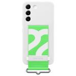 Samsung Galaxy S22 5G Silicone with Strap Cover - White
