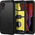 Spigen Galaxy XCover 5 (2021) Tough Armor Case Black, DROP-TESTED MILITARY GRADE, HEAVY DUTY, 3-Layer Extreme Protection, Air Cushion Technology,Dual Layer Protection, ACS01071