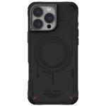 skinarma iPhone 16 Pro (6.3") Mecha Case - Black Apple MagSafe Compatible - Detachable Camera Lens Guard - Inner Air Pockets for Shock Absorption - Aluminium Power and Action Buttons