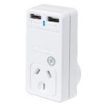 Sansai PAD-302USB USB Wall Charger with 2x USB Outlets 3.1A