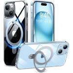Torras iPhone 15 (6.1") Ostand Case - Clear MagSafe Compatible - Horizontal / Vertical & Felexible Ostand