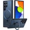 Torras Galaxy S24 Ultra 5G Ostand Matte Case - Black All in One: Magnetic / Stand / Ring Holder - Horizontal / Vertical & Felexible Ostand Torras Galaxy S24 Ultra 5G Ostand Matte Case - Black All in One: Magnetic / Stand / Ring Holder - Horizontal / Vertical & Felexible Ostand