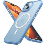 Torras iPhone 15 (6.1") Guardian Magnetic Case - Light Blue MagSafe Compatible - Translucent Slim