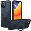 Torras iPhone 14 / 13 (6.1") Ostand Matte Case - Black MagSafe Compatible - Horizontal / Vertical & Felexible Ostand Torras iPhone 14 / 13 (6.1") Ostand Matte Case - Black MagSafe Compatible - Horizontal / Vertical & Felexible Ostand