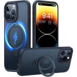 Torras iPhone 14 Pro Max (6.7") Ostand Matte Case - Black MagSafe Compatible - Horizontal / Vertical & Felexible Ostand