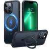 Torras iPhone 13 Pro (6.1") Ostand Matte Case - Black MagSafe Compatible - Horizontal / Vertical & Felexible Ostand Torras iPhone 13 Pro (6.1") Ostand Matte Case - Black MagSafe Compatible - Horizontal / Vertical & Felexible Ostand