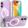 Torras iPhone 16 Plus (6.7") Pstand Case - Clear MagSafe Compatible - Built-in Versatile Seamless Stand Torras iPhone 16 Plus (6.7") Pstand Case - Clear MagSafe Compatible - Built-in Versatile Seamless Stand