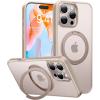 Torras iPhone 16 Pro (6.3") Ostand Pro Case - Ivory Gold MagSafe Compatible - 360 Spin Torras iPhone 16 Pro (6.3") Ostand Pro Case - Ivory Gold MagSafe Compatible - 360 Spin