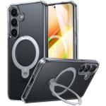Torras Galaxy S25+ 5G Ostand Spin Case - Clear All in One: Magnetic / Stand / Ring Holder - 360 Spin