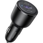 UGREEN CD239 PD 69W 3-Ports Car Charger - 2x USB-C & USB-A - PD3.0 65W + QC3.0 USB-A - Triple Port Charger Compatible with iPhone 15/15 Plus/15 Pro/15 Pro Max/ 14/13/12/11/iPad/Mac Book, Galaxy S22/S21/S20/S10/Note 20