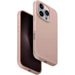 Uniq iPhone 16 Pro (6.3") Lino Hue Case - Blush Pink Magsafe Compatible - Two Interchangeable Raised Bezels Included for Extra Camera Llens Protection