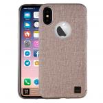 Uniq iPhone X / XS Glacier Luxe Kanvas Case - Beige