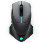 Dell Alienware 610M Wireless Gaming Mouse - 7 programmable mouse buttons - Long Battery Life - Customisable 16.8m AlienFX RGB Lighting - DARK SIDE OF THE MOON